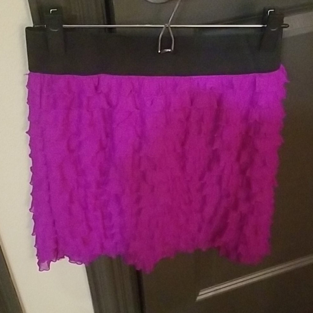 Free People Magenta Miniskirt